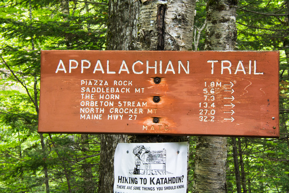 Appalachian Trail Sign 2017